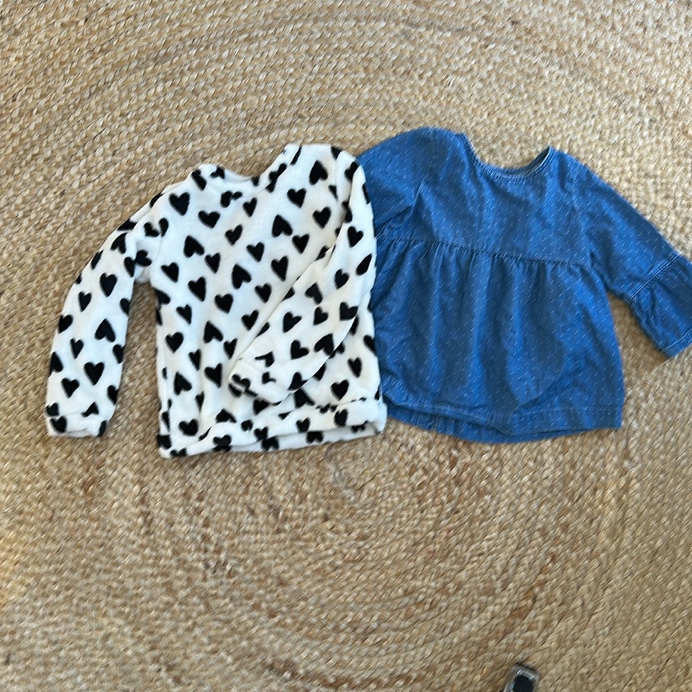 Girls long sleeve top bundle 2-tops